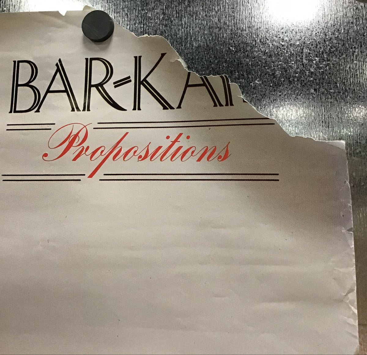 Bar-Kays - Promo Poster for Propositions
