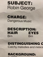 Robin George - Dangerous Music Promo Poster