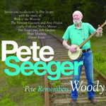 the album cover for Pete Seeger - Pete Remembers Woody