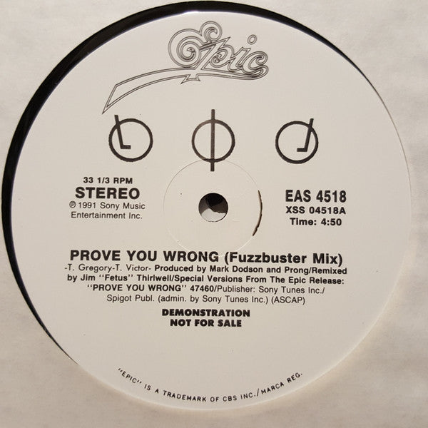 Prong : Prove You Wrong (12", Promo)