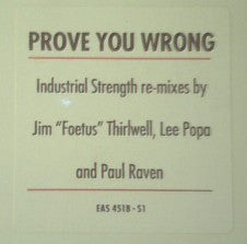 Prong : Prove You Wrong (12", Promo)