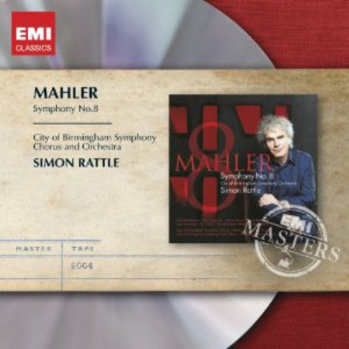 the album cover for Mahler / Simon Rattle - Symphony No 8: Symphony of the Thousand