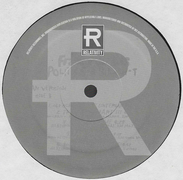 Frankie Cutlass : Politics & Bullsh*t (Clean Version) (LP, Album, Promo)