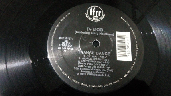 D. Mob* Featuring Gary Haisman : We Call It Acieed / Trance Dance (12", Single, Spe)