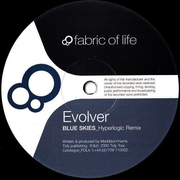 Evolver : Evolver / Blue Skies (12")