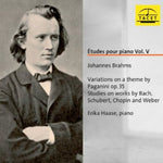 the album cover for Brahms / Haase - Etudes Pour Piano 5