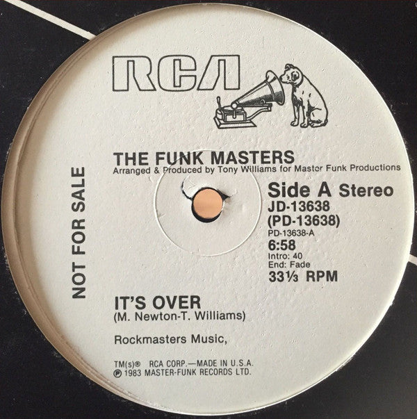 Funk Masters : It's Over (12", Promo)