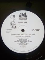Busy Bee : Express / I Don't Play (12", Promo, Pin)