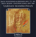 the album cover for Vardan Mamikonian - Bach Inventions & Sinfonias: BWV 772-801