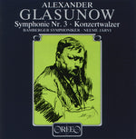 the album cover for Glazunov / Jarvi / Bamberg Symphony Orchestra - Symphony 3 / Concert Waltz 2