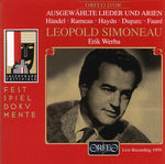 the album cover for Leopold Simoneau - Songs: Salzburger Liederabend