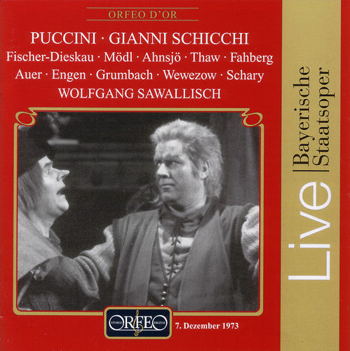 the album cover for Wolfgang Sawallisch - Gianni Schicchi