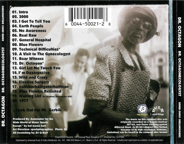 Dr. Octagon : Dr. Octagonecologyst (CD, Album, Promo)