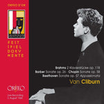 the album cover for Van Cliburn - Barber Beethoven Brahms Chopin