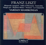 the album cover for Vardan Mamikonian - Rhapsodie Espagnole / Vallee D'obermann / Notturno