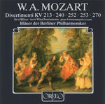 the album cover for Mozart / Winds Of The Berlin Philharmonic - Divertimenti for 6 Winds