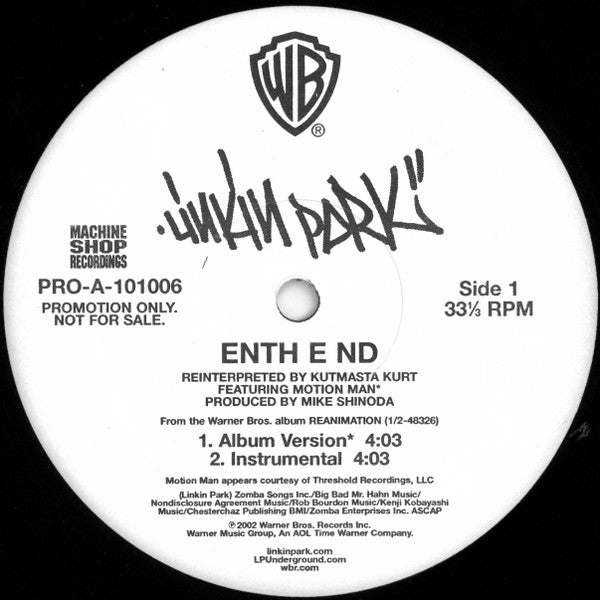 Linkin Park : Enth E Nd / Frgt/10 (12", Promo)