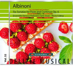 the album cover for Albinoni / Folena - Six Sonatas for Flute & Continuo Op 6