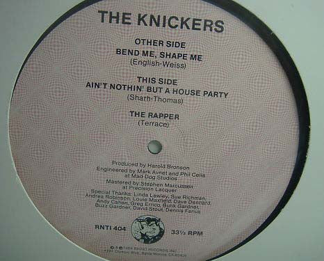 The Knickers : Dance Party 84 (12", EP)