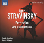 the album cover for Gerard Schwarz - Petrushka: Song of the Nightingale