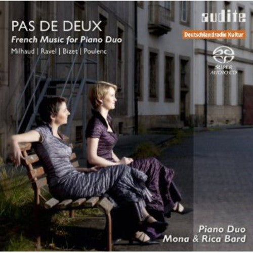 the album cover for Piano Duo Mona - Pas de Deux: French Music for Piano Duo