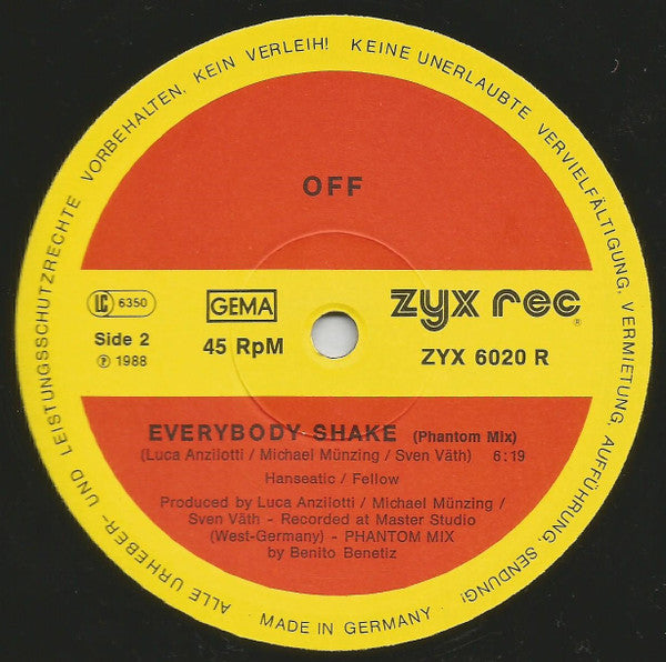 Off : Everybody Shake (Remix) (12")