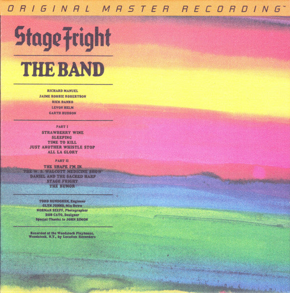 The Band : Stage Fright (SACD, Hybrid, Album, Ltd, Num, RE)