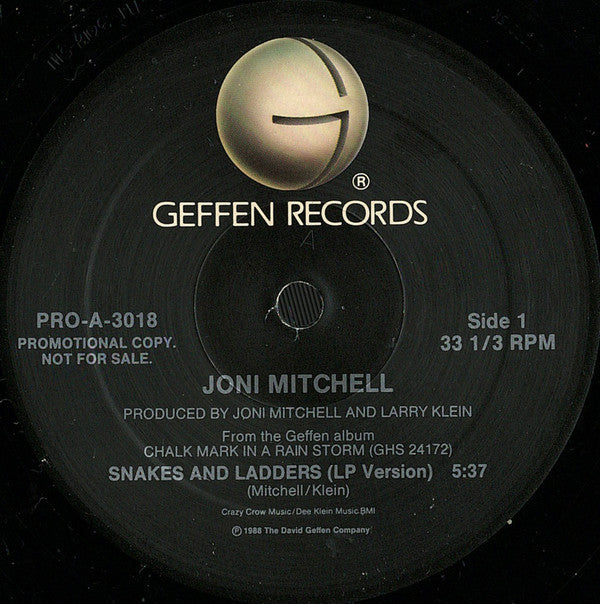 Joni Mitchell : Snakes And Ladders (12", Promo)