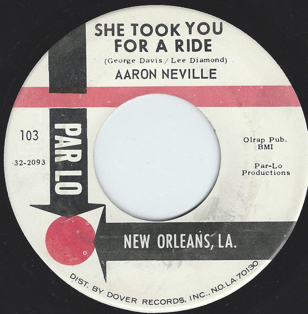 Aaron Neville : She Took You For A Ride / Space Man (7")