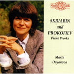 the album cover for Scriabin / Deyanova - Etudes From Opp8, 42, 65/poems Opp32, 52/son 5 Op53