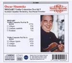 the album cover for Mozart / Shumsky / Tortelier - Mozart VLN Ctos 4 & 5
