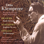 the album cover for Otto Klemperer - Klemperer Performs Brahms & Schubert