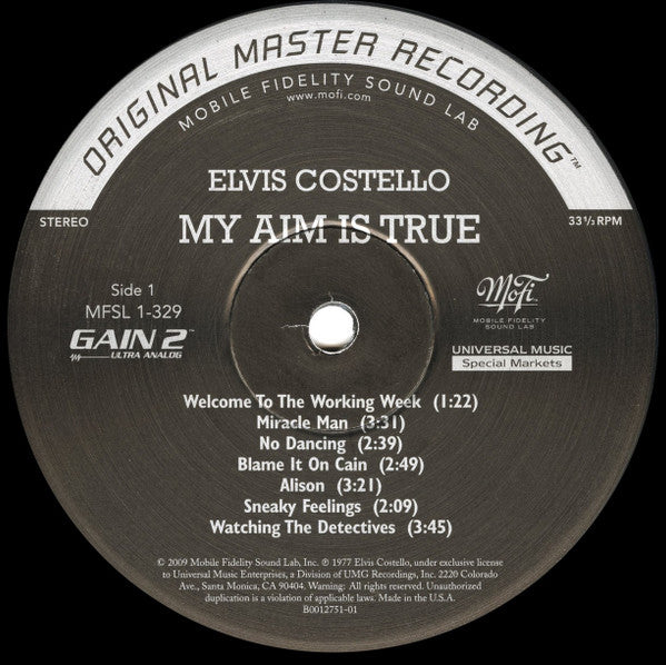Elvis Costello : My Aim Is True (LP, Album, Ltd, Num, RE, RM, S/Edition, Hal)