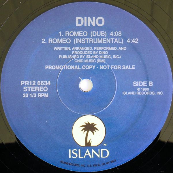 Dino (2) : Romeo (12", Single, Promo)