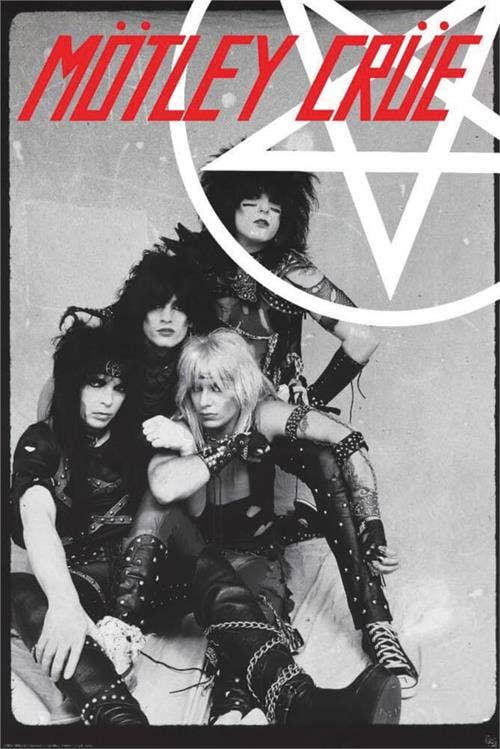 Motley Crue Pentangle - 24x36Poster