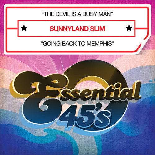 the album cover for Sunnyland Slim - The Devil Is a Busy Man