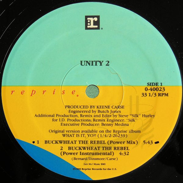 Unity 2 : Buckwheat The Rebel (12", Maxi)