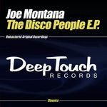 the album cover for Joe Montana - Disco People EP