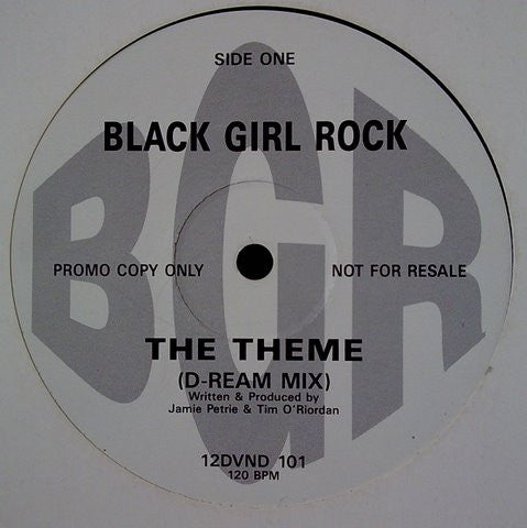 Black Girl Rock : The Theme (12", Promo)
