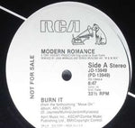 Modern Romance : Burn It (12", Promo)