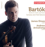 the album cover for James Ehnes - Works for Violin & Piano Sonatas & Folk Dances