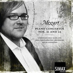 the album cover for Mozart / Hadland - Mozart Piano Concertos 21 & 22