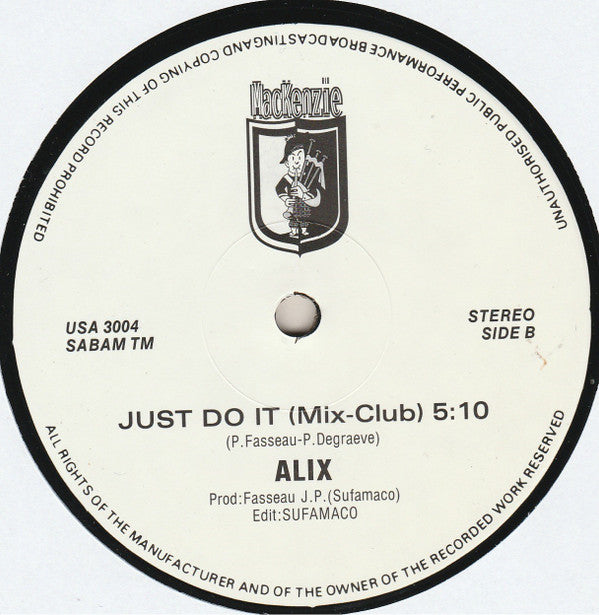 Alix : Just Do It (12")