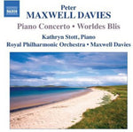 the album cover for Peter Maxwell Davies - Piano Concerto Worldes Blis