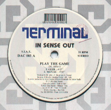 In Sense Out : Play The Game (12")
