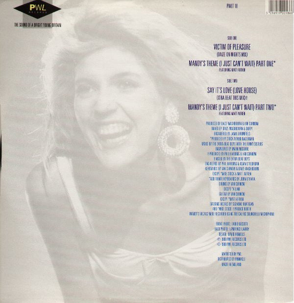 Mandy* : Victim Of Pleasure (12", Single)