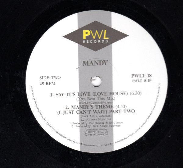 Mandy* : Victim Of Pleasure (12", Single)