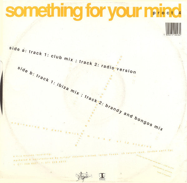 George Norman's Haywire* : Something For Your Mind (12")