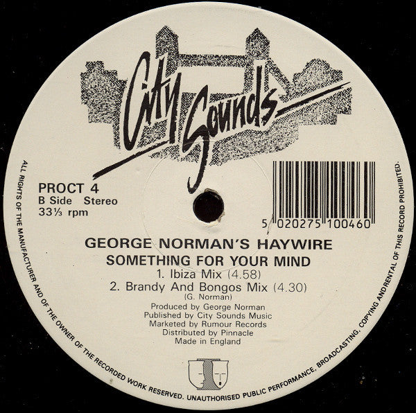 George Norman's Haywire* : Something For Your Mind (12")