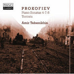 the album cover for Prokofiev / Amir Tebenikhin - Piano Sonatas 4-7-8 / Toccata